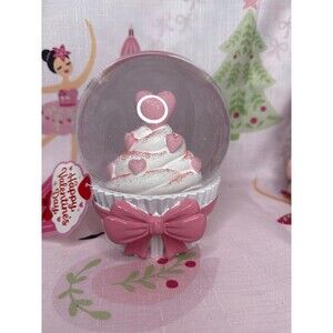 Coquette Pink Bow Valentine Snow Globe